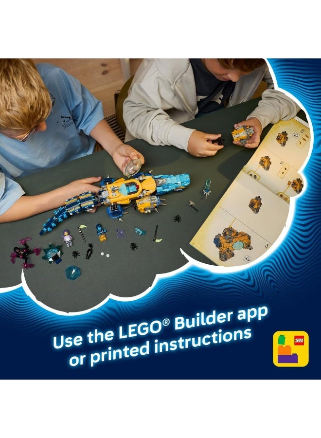 LEGO DREAMZzz 2in1 Crocodile Submarine Toy for Kids 71512 (Age 8+, 1107 Pieces) - Image 5
